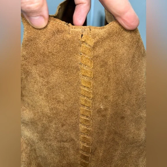 Haute Hippie Suede Shoulder Hobo Festival Bag - Picture 10 of 13